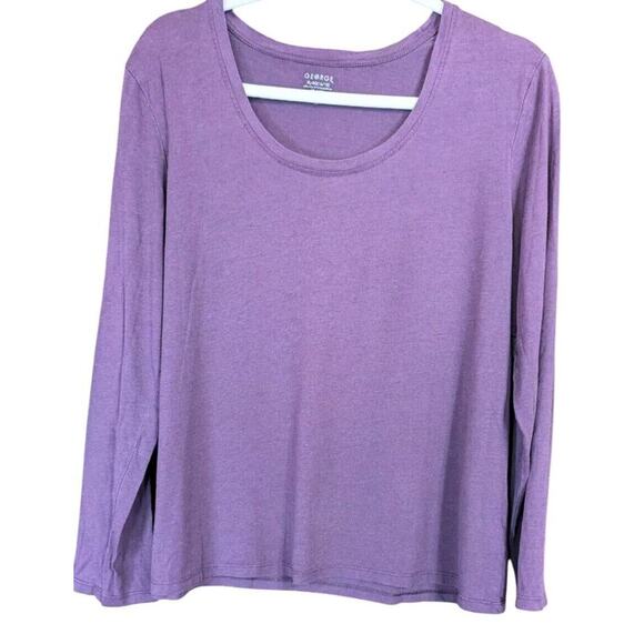 Womens Set Of 2 Size XL Everyday Long Sleeve Cotton Blend Basics T-shirts - Picture 3 of 10